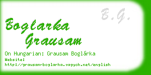 boglarka grausam business card